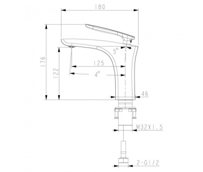 Смеситель для умывальника Lemark Bellario LM6806C