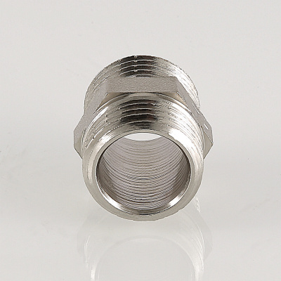 Ниппель латунный никелированный Valtec Н-Н 1/2 VTr.582.N.0004