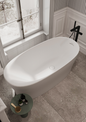Ванна из искусственного камня Allen Brau Solid Stone Krion Neo XL 180x80 2.35002.21