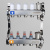Коллектор из нержавеющей стали Valtec 1"x3/4"с регулирующими клапанами и расходомерами 9 выходов Коллектор из нержавеющей стали Valtec 1"x3/4"с регулирующими клапанами и расходомерами 9 выходов