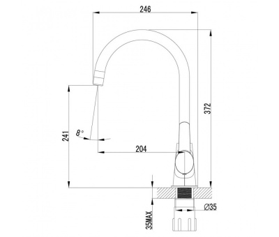 Смеситель для кухни Lemark Atlantiss LM3255C