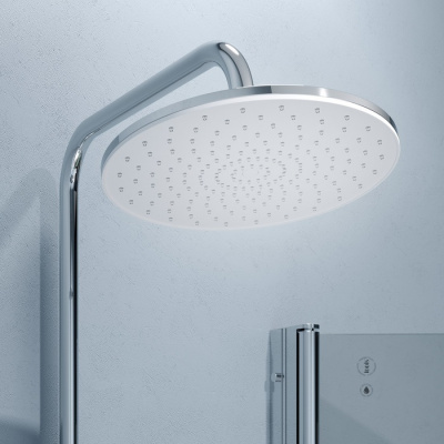 Душевая система с тропическим душем IDDIS Shelfy SHESBBTi06, хром